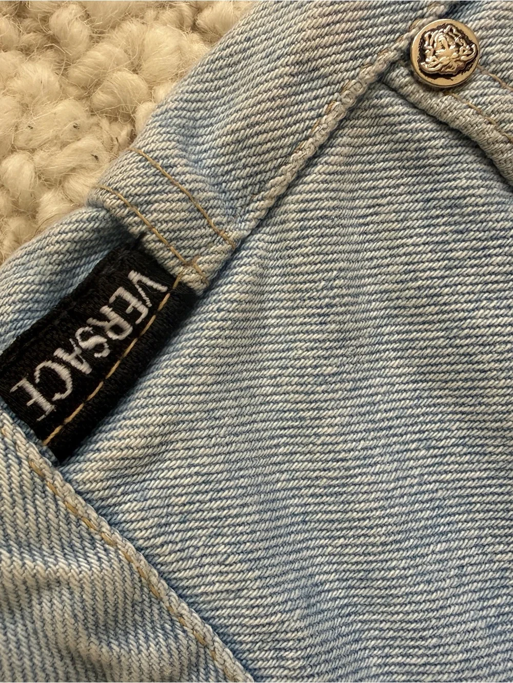 Versace denim shorts